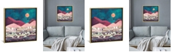 iCanvas Magenta Mountain by Spacefrog Designs Gallery-Wrapped Canvas Print - 37" x 37" x 0.75"